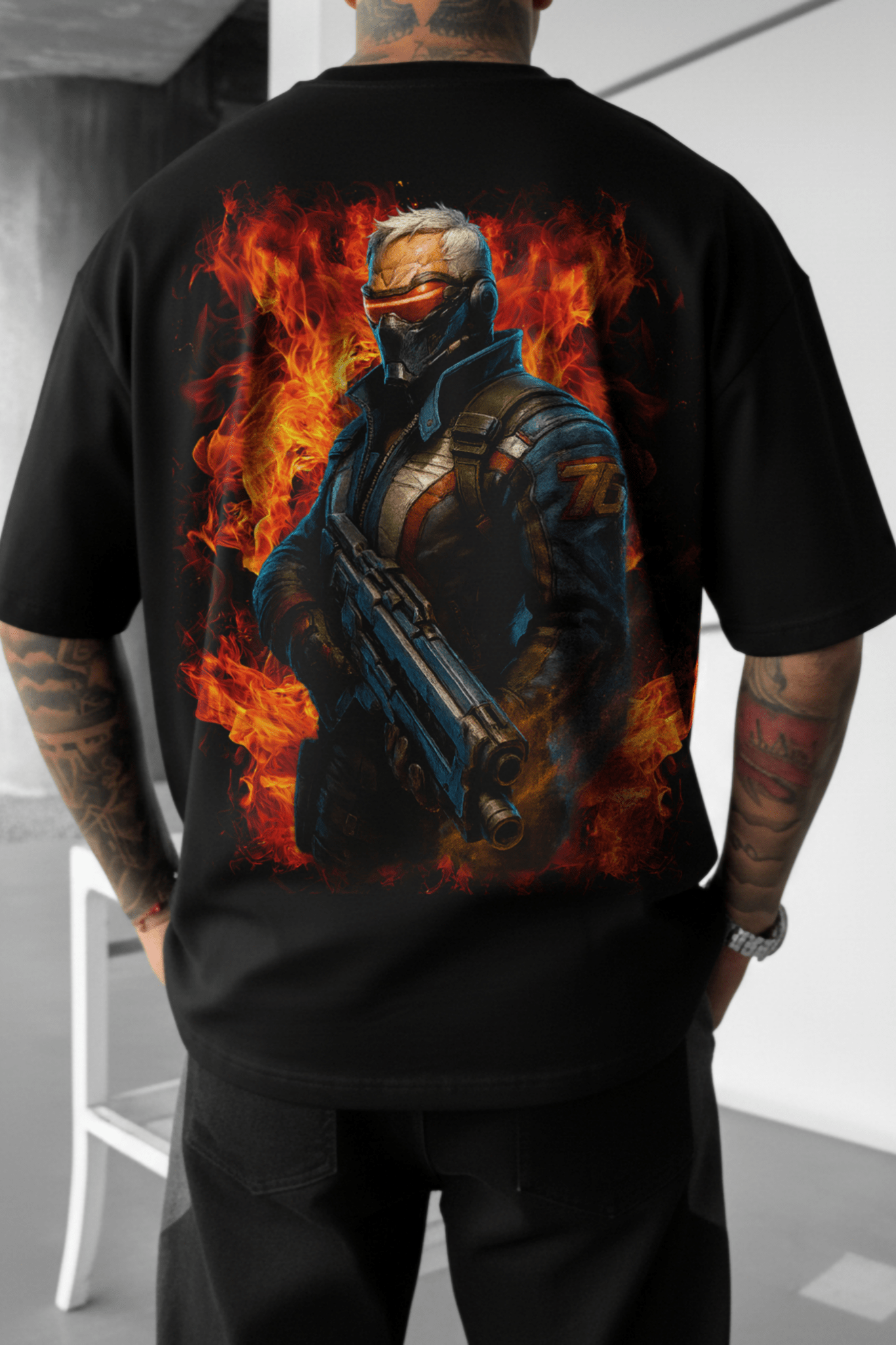 Soldier 76 Unisex Heavy Cotton Tee - essentiarealm