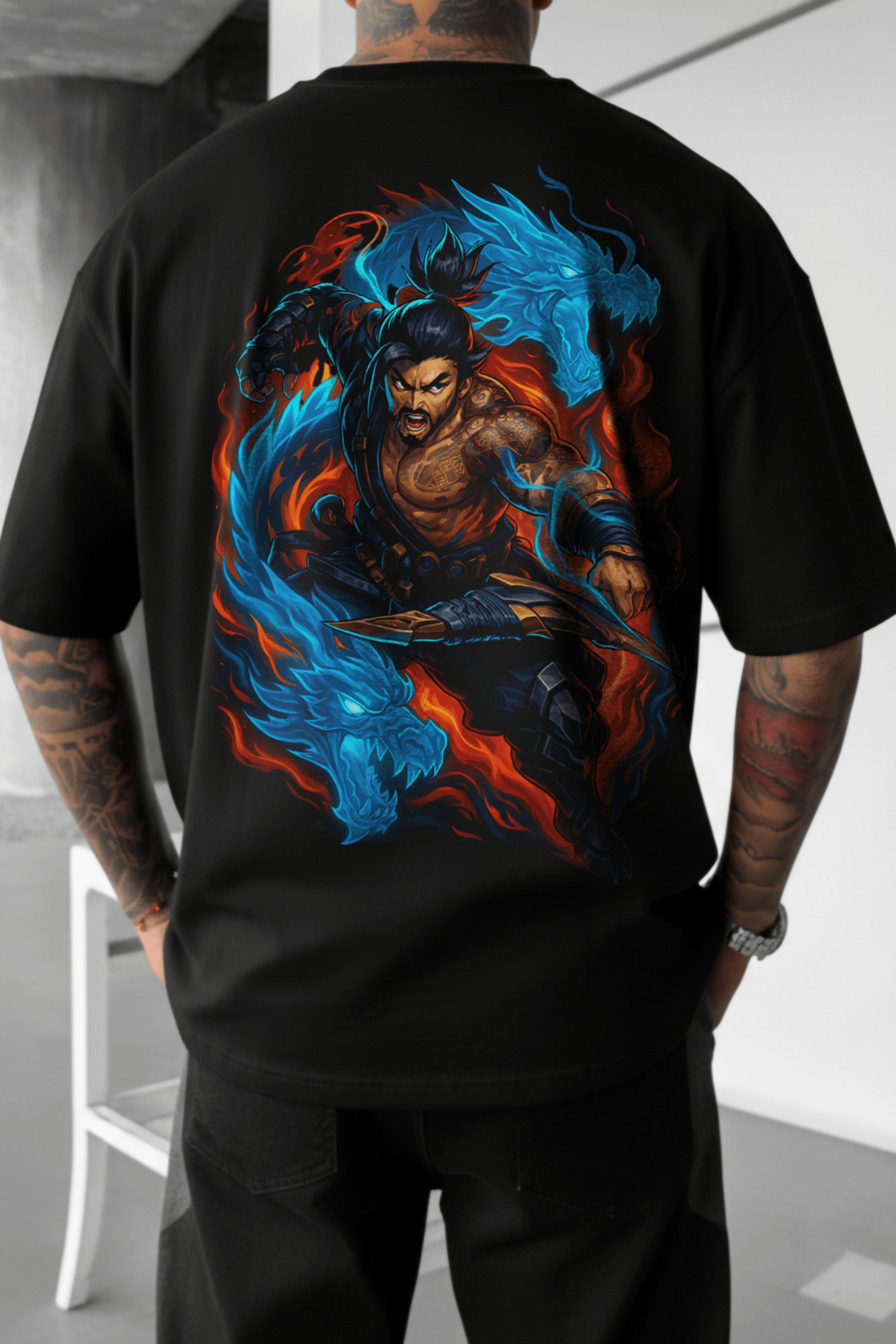 Hanzo Unisex Heavy Cotton Tee - essentiarealm